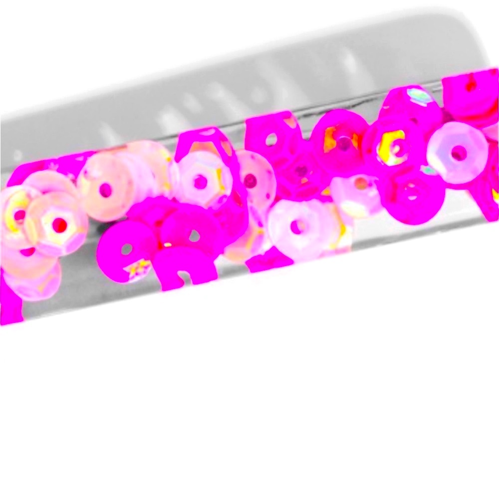 💖🤍 SO CUTE❗️ PAPARAZZI “SEQUIN SHIMMER” IRIDESCENT PINK HAIR CLIP! 🤍💖